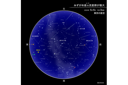 【GW2024】みずがめ座η流星群、極大は5/6…見ごろは5-6日の夜明け前